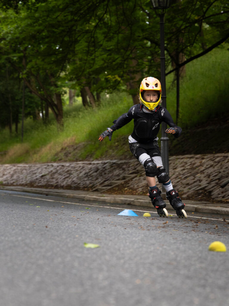 Inline slalom na rolkach w Warszawie